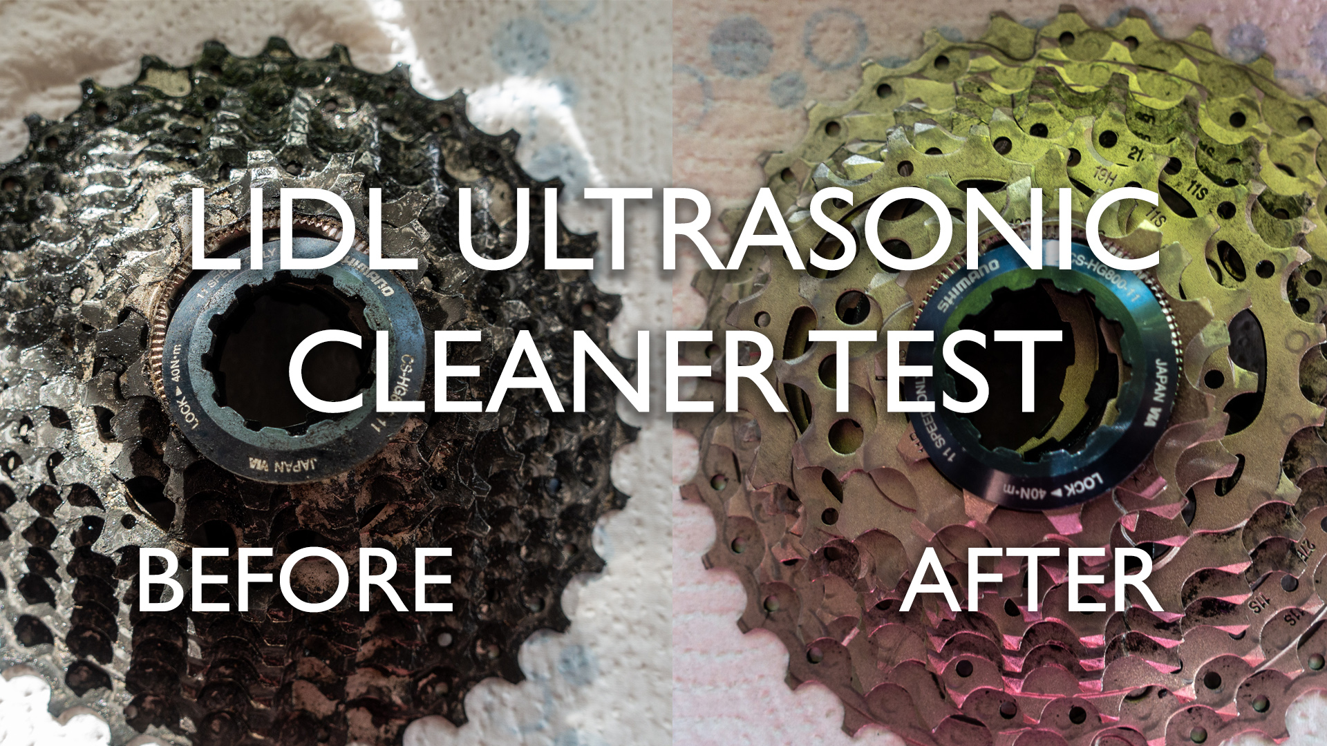 Using a £20 Lidl Ultrasonic Cleaner on a Bike Cassette